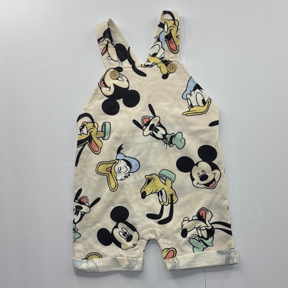 Disney Cream Mickey & Friends Printed One-Piece Bodysuit